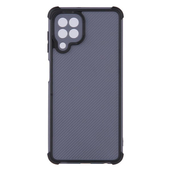 SKALO Samsung A22 4G Armor Hybrid Bumper Suojakuori - Musta