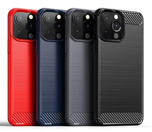 SKALO iPhone 13 Armor Carbon Stødsikker TPU-cover