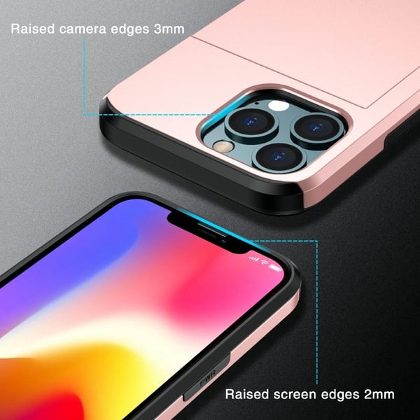 SKALO iPhone 13 Mini Armor Cover kortholder - Grøn