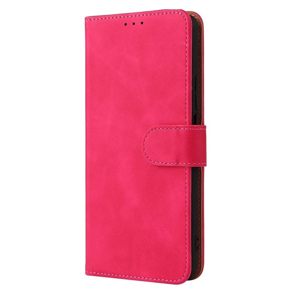 SKALO Xiaomi 11T/11T Pro Matt PU-læderpungetui - Cerise