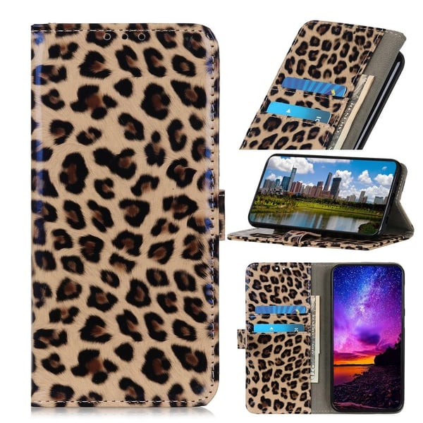 SKALO Xiaomi 11T/11T Pro Leopardmønstret pungetui i PU-læder