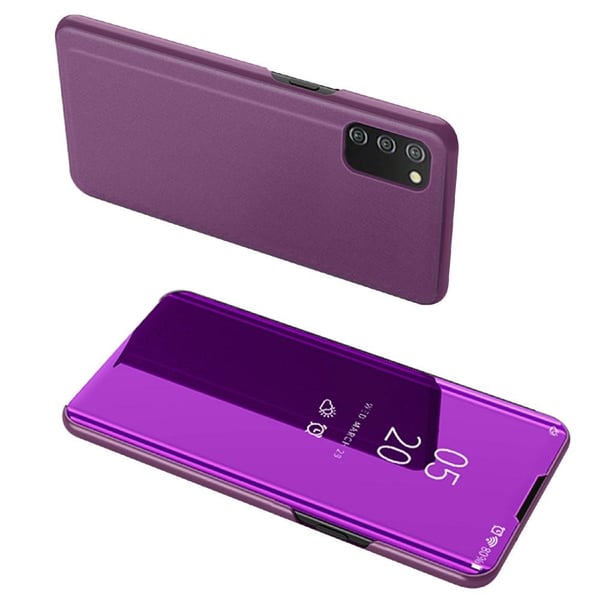 SKALO Samsung A02s / A03s Clear View Mirror Etui - Lilla