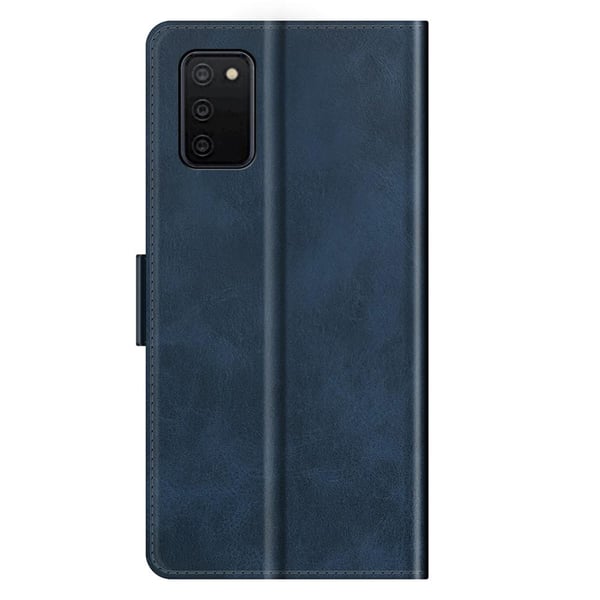 SKALO Samsung A02s / A03s Premium Wallet Flip Cover - Blå