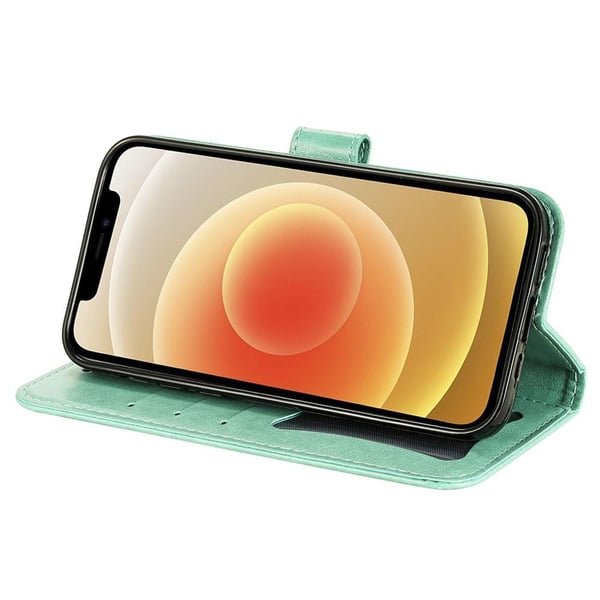 SKALO iPhone 13 Pro Mandala Flip Cover - Turkis