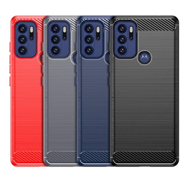 SKALO Moto G60S Armor Carbon Stødsikker TPU-cover