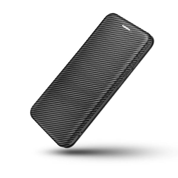 SKALO iPhone 13 Pro Max Carbon Fiber Pungetui - Sort