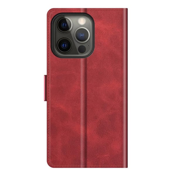 SKALO iPhone 13 Pro Max Premium Wallet Lompakkokotelo - Punainen