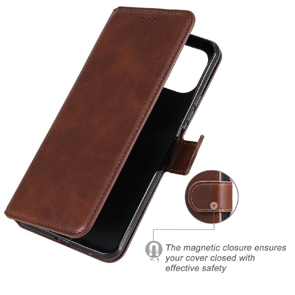 SKALO Xiaomi Mi 11 Lite Classic Pungetui - Brun