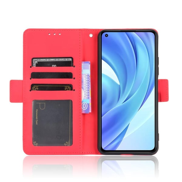SKALO Xiaomi Mi 11 Lite 6-RUM Pungetaske - Rød