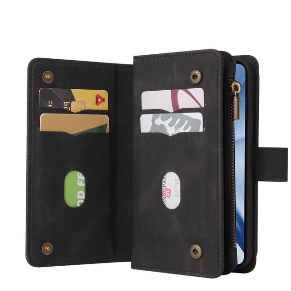 SKALO Xiaomi Mi 11 Lite Big Wallet 17-RUM Pungetui - Sort