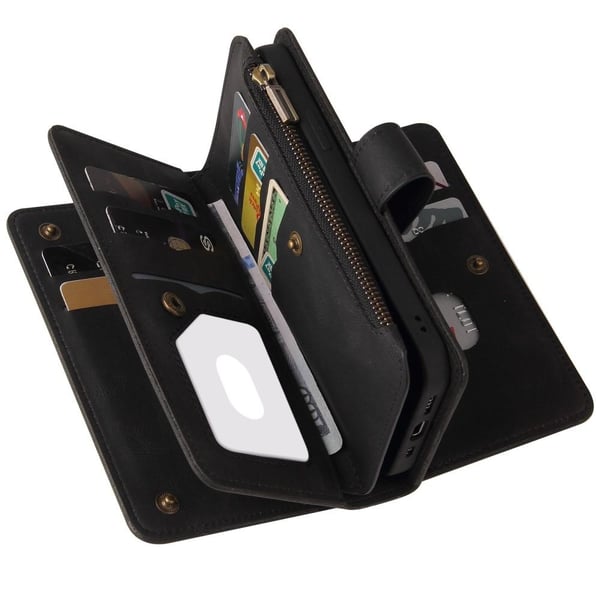SKALO Xiaomi Mi 11 Lite Big Wallet 17-RUM Pungetui - Sort
