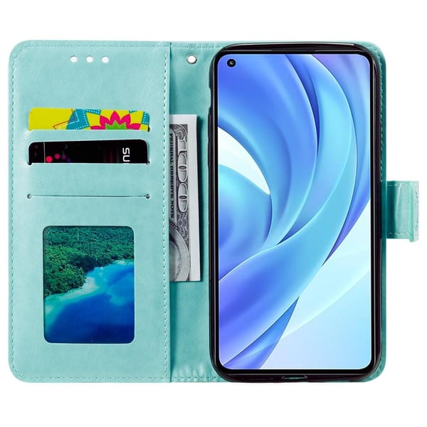 SKALO Xiaomi Mi 11 Lite Mandala Flip Cover - Turkis