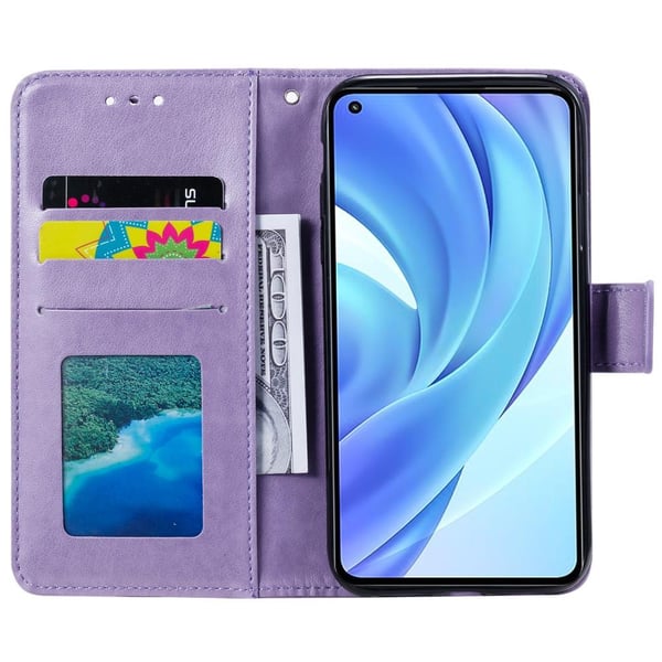 SKALO Xiaomi Mi 11 Lite Mandala Flip Cover - Lilla