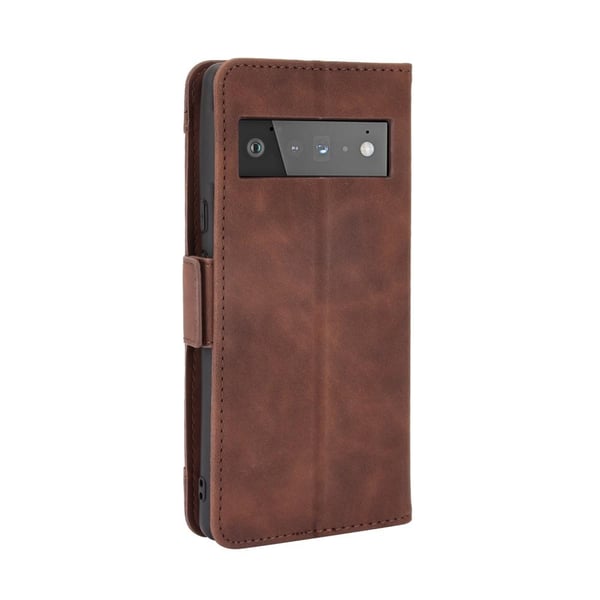 SKALO Google Pixel 6 Pro 6-RUM Pungetaske - Brun