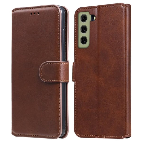 SKALO Samsung S21 FE Classic Pungetui - Brun SKALO Samsung S21 FE Classic Pungetui - Brun