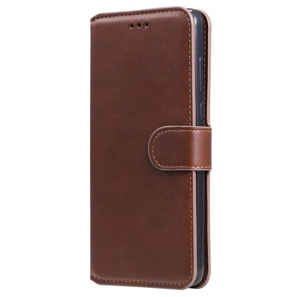 SKALO Samsung S21 FE Classic Pungetui - Brun