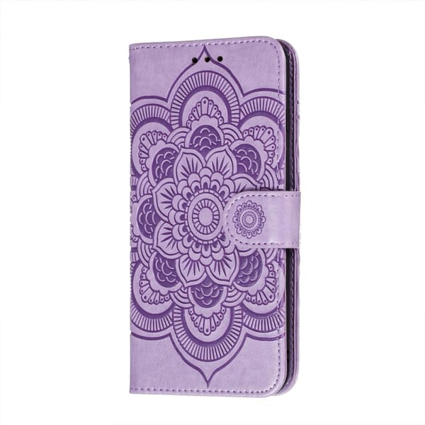 SKALO Samsung S21 FE Mandala Flip Cover - Lilla