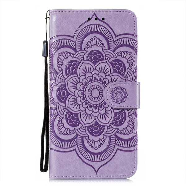 SKALO Samsung S21 FE Mandala Flip Cover - Lilla