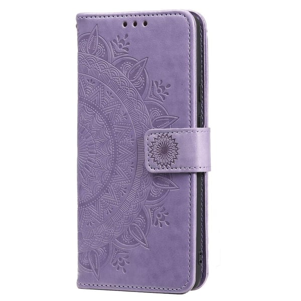 SKALO Samsung S22 Mandala lompakkokotelo - Violetti