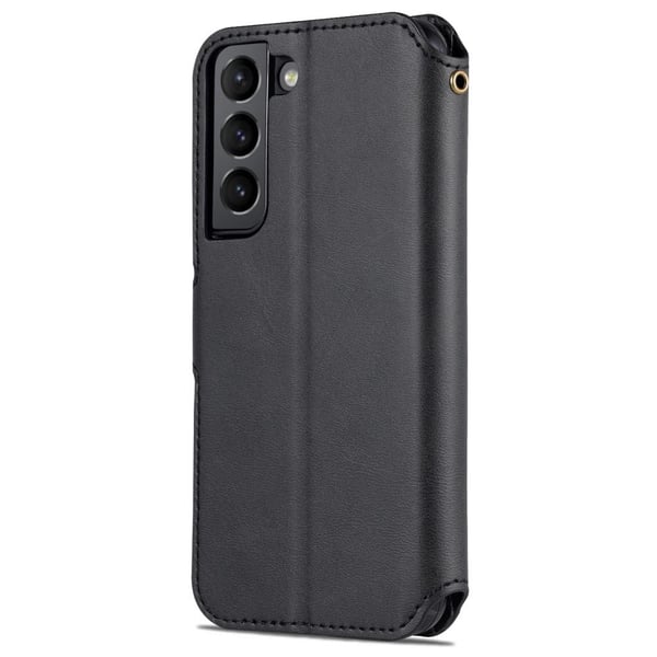 SKALO Samsung S22+ AZNS Premium Cut Pungetuie - Sort