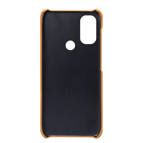 SKALO Moto E20/E30/E40 PU-læder Kortholder Cover - Lys brun