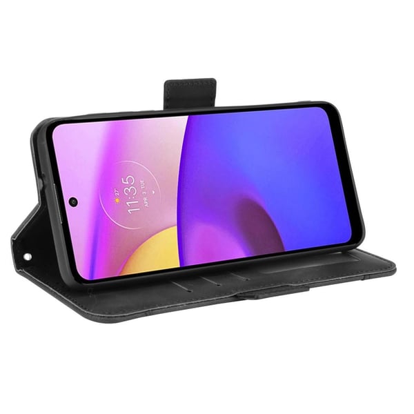 SKALO Moto E20/E30/E40 6-RUM Pungetaske - Sort