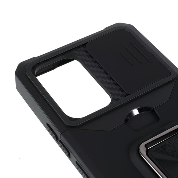 SKALO Samsung A53 5G Armor kortholder kamera skyder cover - Sort