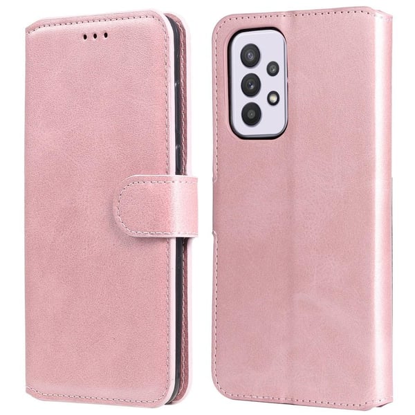 SKALO Samsung A33 5G Classic Pungetui - Rosa guld