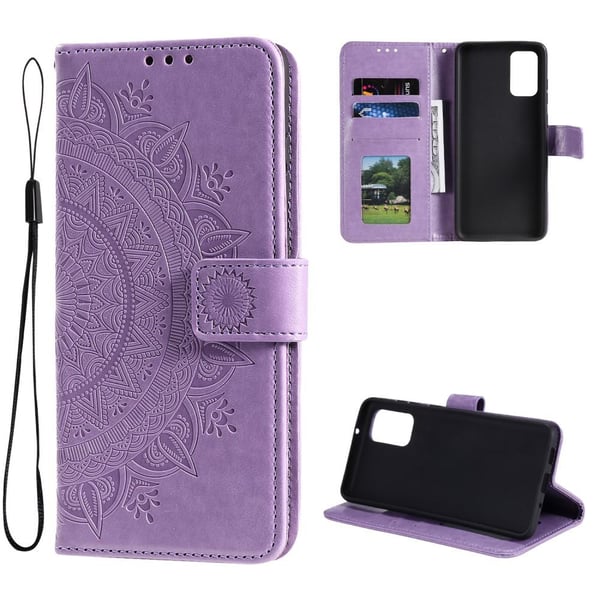 SKALO Samsung A33 5G Mandala Flip Cover - Lilla