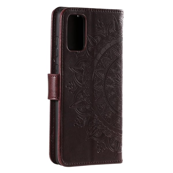 SKALO Samsung A33 5G Mandala lompakkokotelo - Ruskea