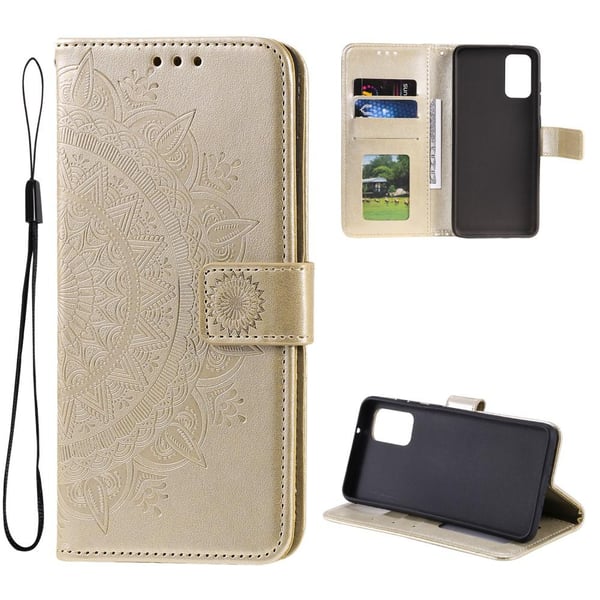 SKALO Samsung A33 5G Mandala Flip Cover - Guld