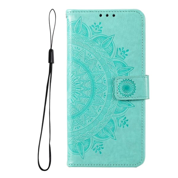 SKALO Samsung A04s 4G Mandala Flip Cover - Turkis