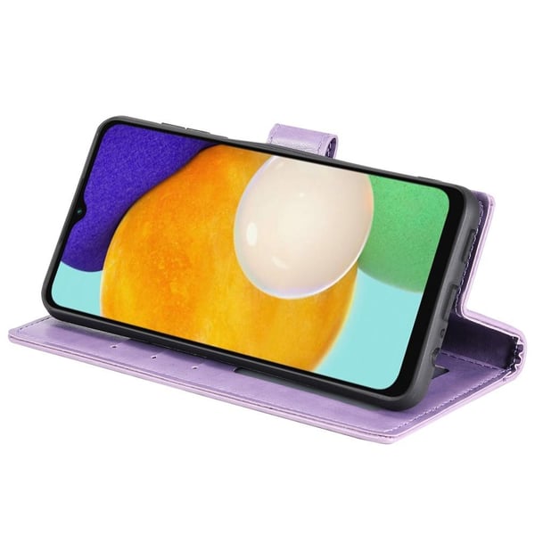 SKALO Samsung A04s 4G Mandala Flip Cover - Lilla