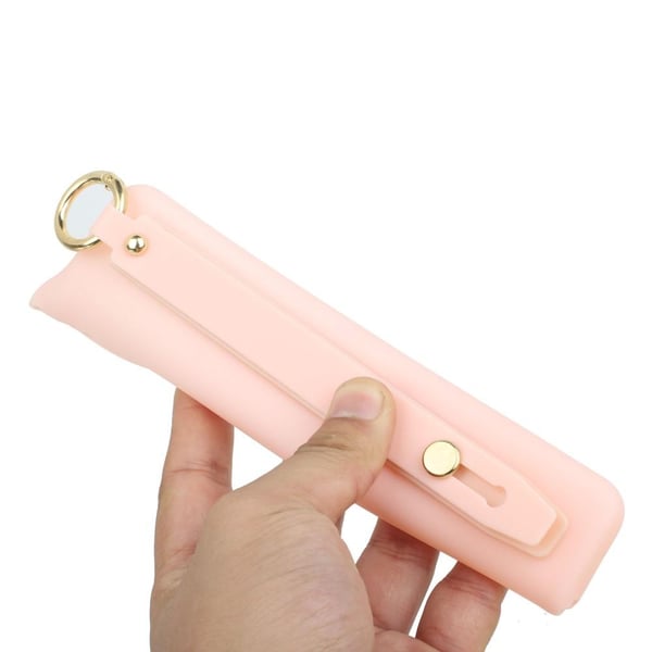 SKALO Samsung A13 5G Håndrem TPU-cover - Pink