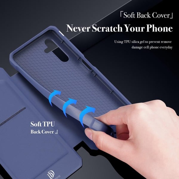 DUX DUCIS Samsung A13 5G Skin X Series Flipcover - Blå