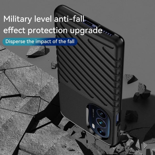 SKALO Motorola Edge 30 Pro Armor Thunder Cover - Sort