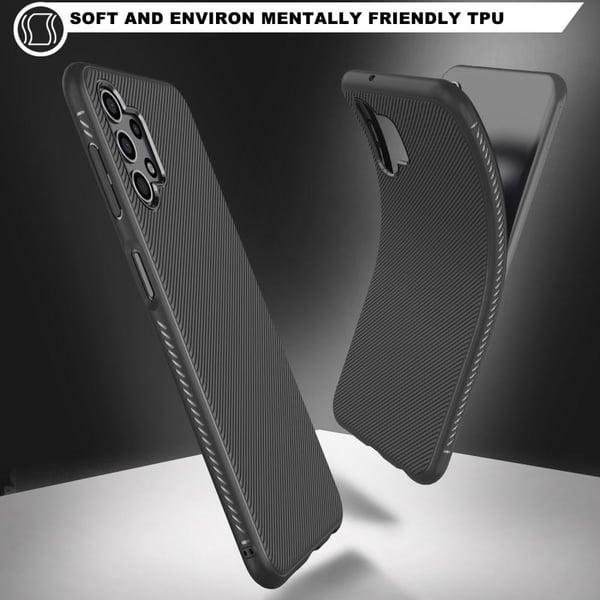 SKALO Samsung A13 4G Twill TPU-cover - Sort