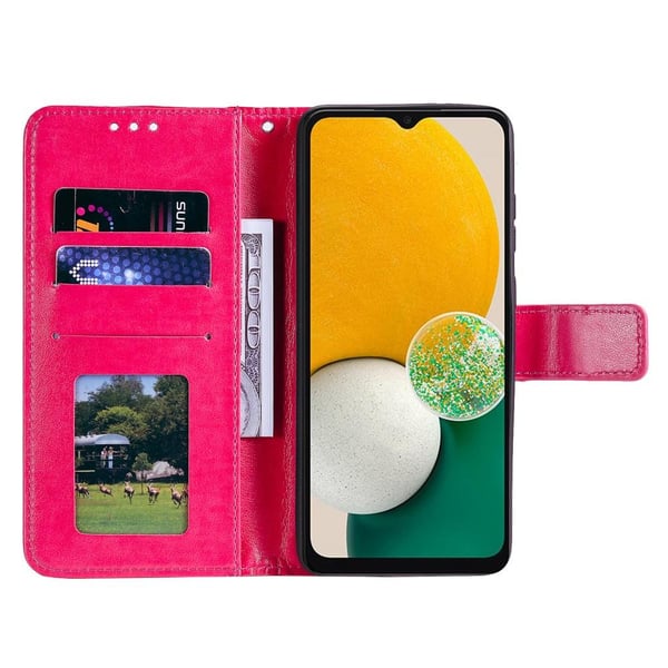 SKALO Samsung A13 4G Mandala lompakkokotelo - Cerise
