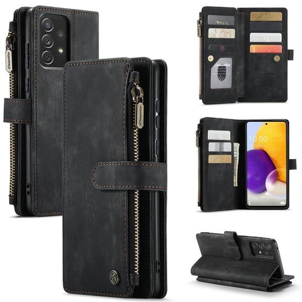 CaseMe Samsung A13 4G CaseMe Big Wallet Pungetui - Sort