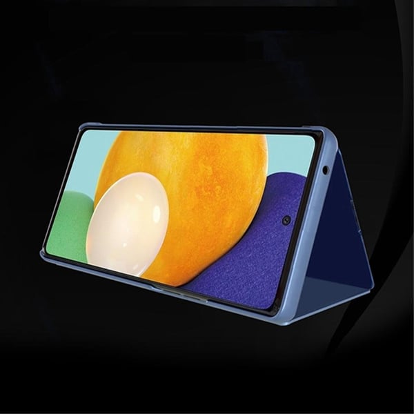 SKALO Samsung A53 5G Clear View Flip Cover - Mørk lilla