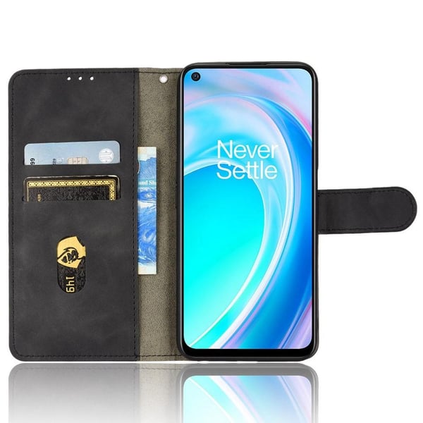 SKALO OnePlus Nord CE 2 Lite 5G Matt PU-læderpungetui - Sort