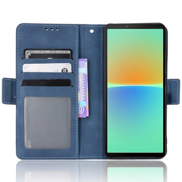 SKALO Sony Xperia 10 IV 6-RUM Pungetaske - Blå
