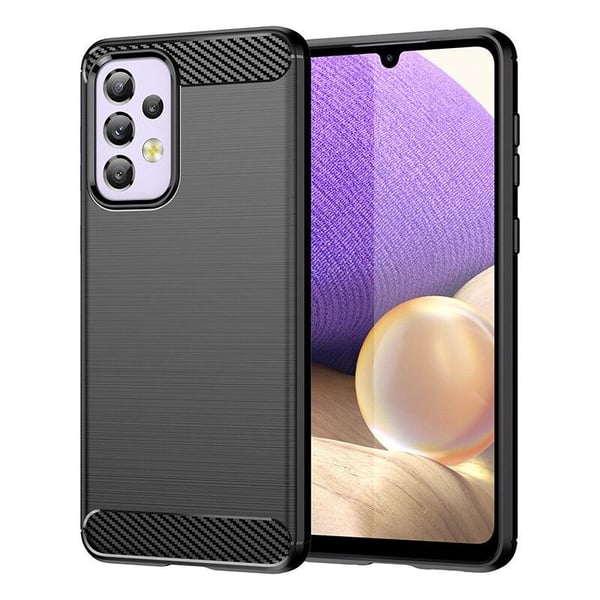 SKALO Samsung A53 5G Armor Carbon Iskunkestävä TPU suojakuori