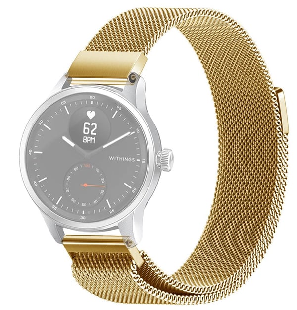 SKALO Milanese Loop til Withings ScanWatch 38mm