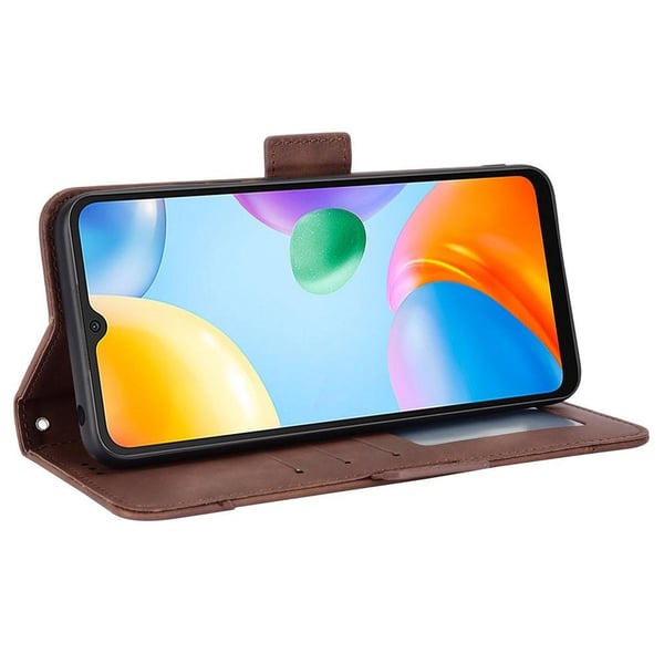 SKALO Xiaomi Redmi 10C 6-RUM Pungetaske - Brun