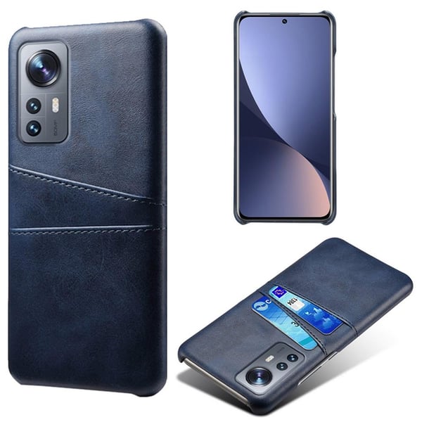 SKALO Xiaomi 12 Pro PU-læder Kortholder Cover - Blå