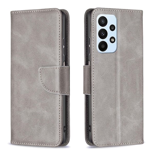 SKALO Samsung A23 5G Flip Cover m. pung i PU-læder - Grå SKALO Samsung A23 5G Flip Cover m. pung i PU-læder - Grå