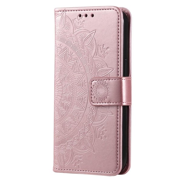 SKALO Sony Xperia 5 IV 5G Mandala Flip Cover - Rosa guld