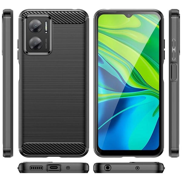 SKALO Xiaomi Redmi 10 5G Armor Carbon Stødsikker TPU-cover