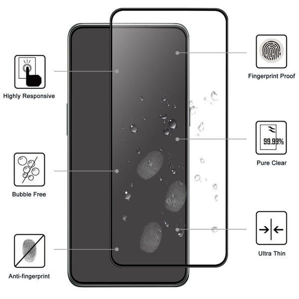 2-KPL SKALO Oneplus 10T 5G Koko Näytön Karkaistu Lasi